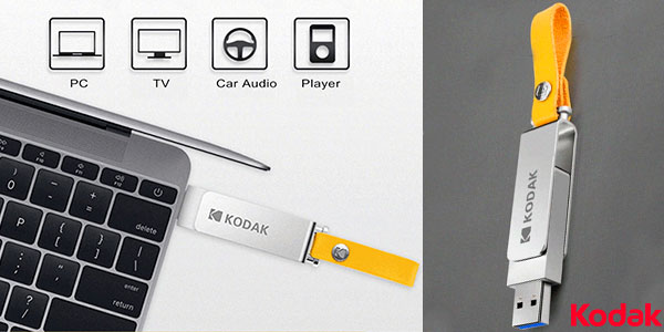 Memoria USB 3.1 Kodak K133 de 128 GB barata