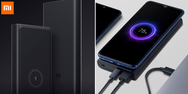 Batería USB portátil Xiaomi de 10.000 mAh con carga inalámbrica Qi chollo en AliExpress