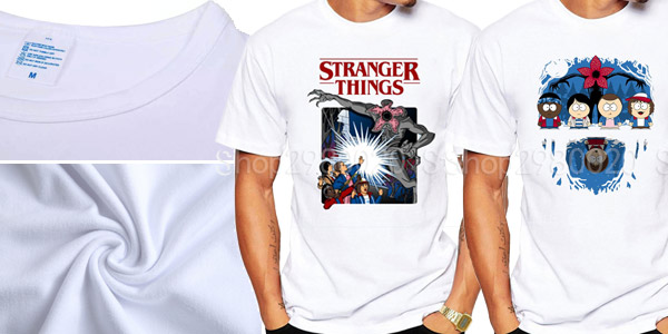 Camisetas de manga corta Stranger Things para hombre chollo en AliExpress