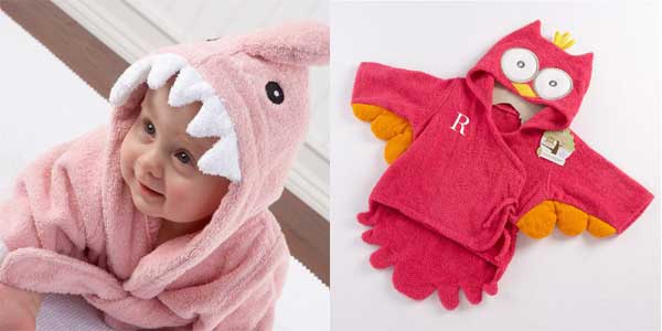 Divertido Albornoz de algodón para bebé con capucha de animalitos chollazo en AliExpress