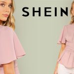 Blusa SHEIN escote plisado para mujer con cinturón en color rosa barata en AliExpress
