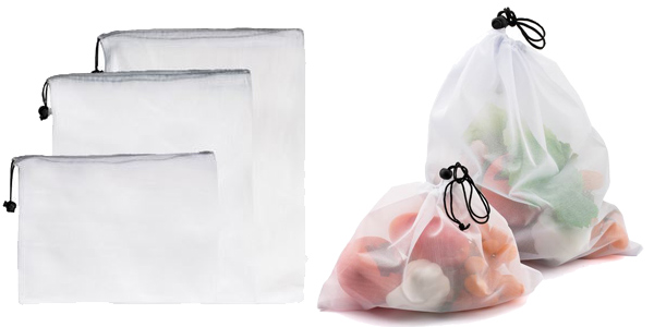 Pack de 3 bolsas para compra reutilizables baratas en AliExpress