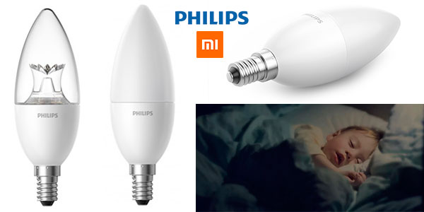 Bombilla inteligente Xiaomi Philips LED de tipo vela en oferta