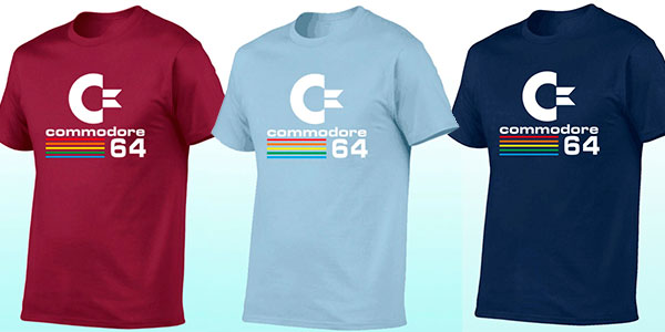 Camiseta Commodore 64 en varios colores para hombre barata