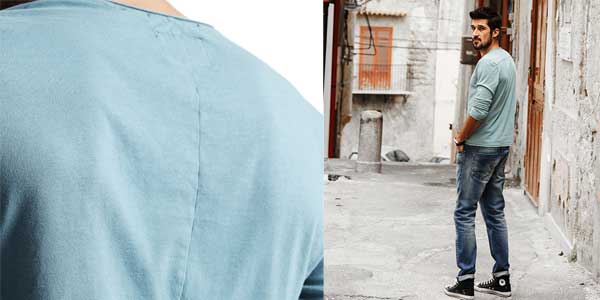 Camiseta manga larga Simwood 100% algodón para hombre chollazo en AliExpress