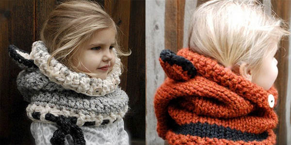 Capucha de lana infantil en varios modelos