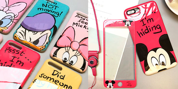 Pack Carcasa + protector de pantalla de Disney para iPhone barato