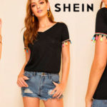 Chollo Camiseta Shein con borlas de colores para mujer