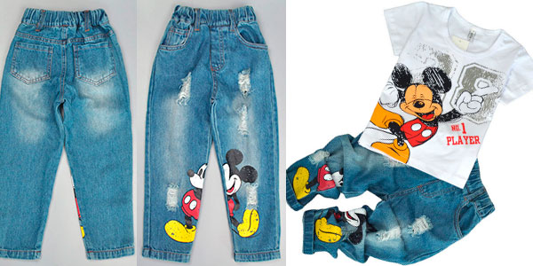 Chollo Conjunto infantil de pantalón y camiseta de Mickey Mouse