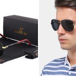 Gafas de sol polarizadas con montura metálica para hombre baratas en AliExpress