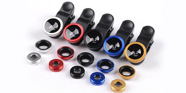 Kit de lentes para smartphone en varios colores