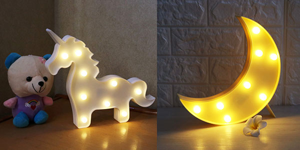 Lámparas LED decorativas de colores baratas