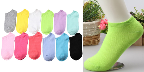 Pack 10 calcetines tobilleros Aoeywu para mujer baratos en AliExpress