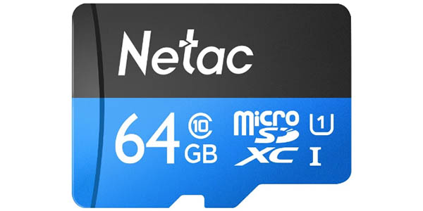 Tarjeta de memoria microSDXC Netac C10 de 64 GB