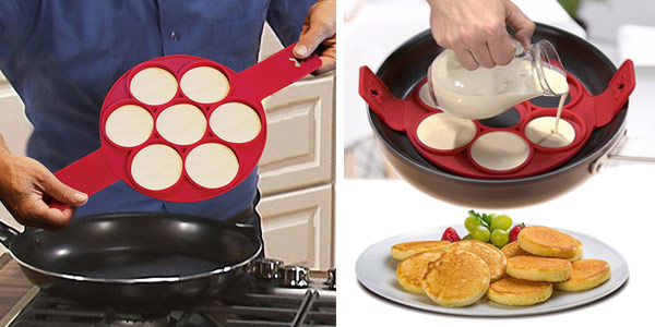 Molde de silicona para hacer tortitas o huevos con formas chollo en AliExpress