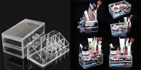 Organizador para maquillaje con varios compartimentos chollazo en AliExpress