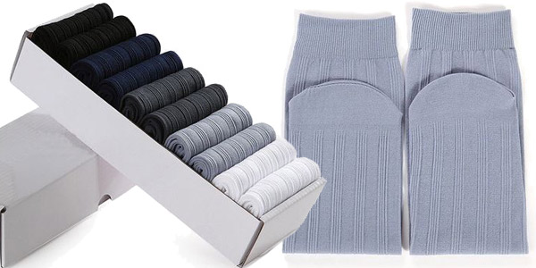 Pack de 10 pares de calcetines de algodón baratos en BangGood