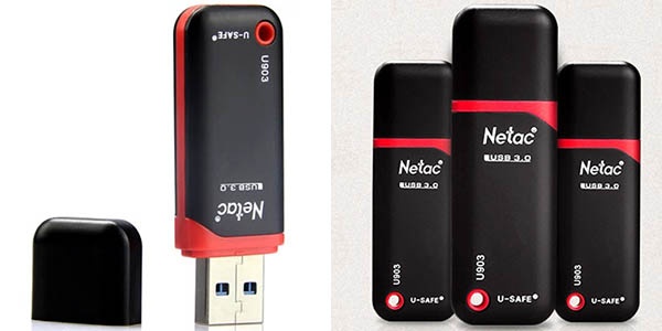 Memoria USB Netac U903 USB 3.0 de 128 GB con encriptación