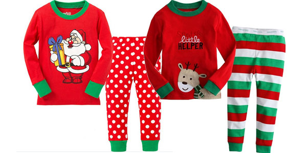 Pijamas infantiles de motivos navideños chollo en AliExpress