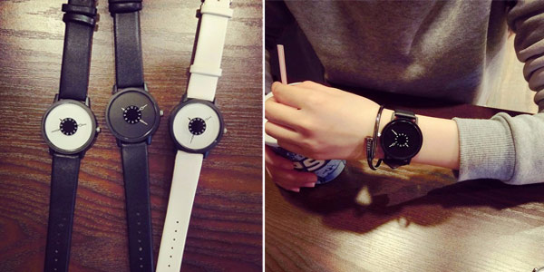 Reloj de pulsera unisex de estilo minimalista barato