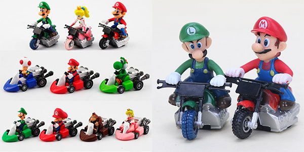 Set de 10 figuras de Super Mario Kart en oferta