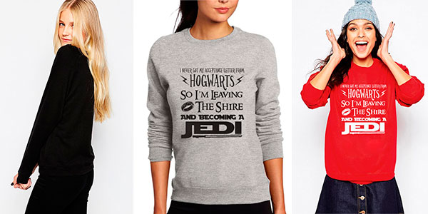 Chollo Sudadera Jedi de Star Wars para mujer desde sólo 7,90€ con envío  gratis