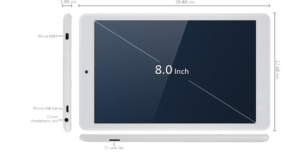 Tablet Teclast X80 Pro PC Blanca barata en Gearbest