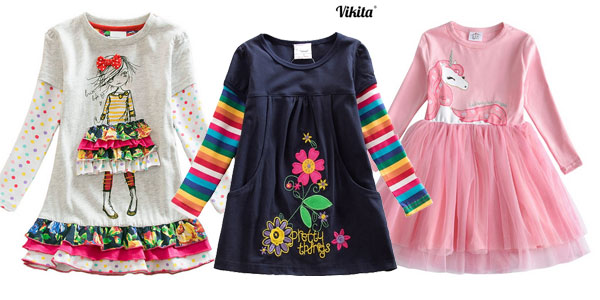 Selección de vestidos para niña baratos en AliExpress