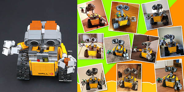 Figura WALL-E estilo LEGO en AliExpress